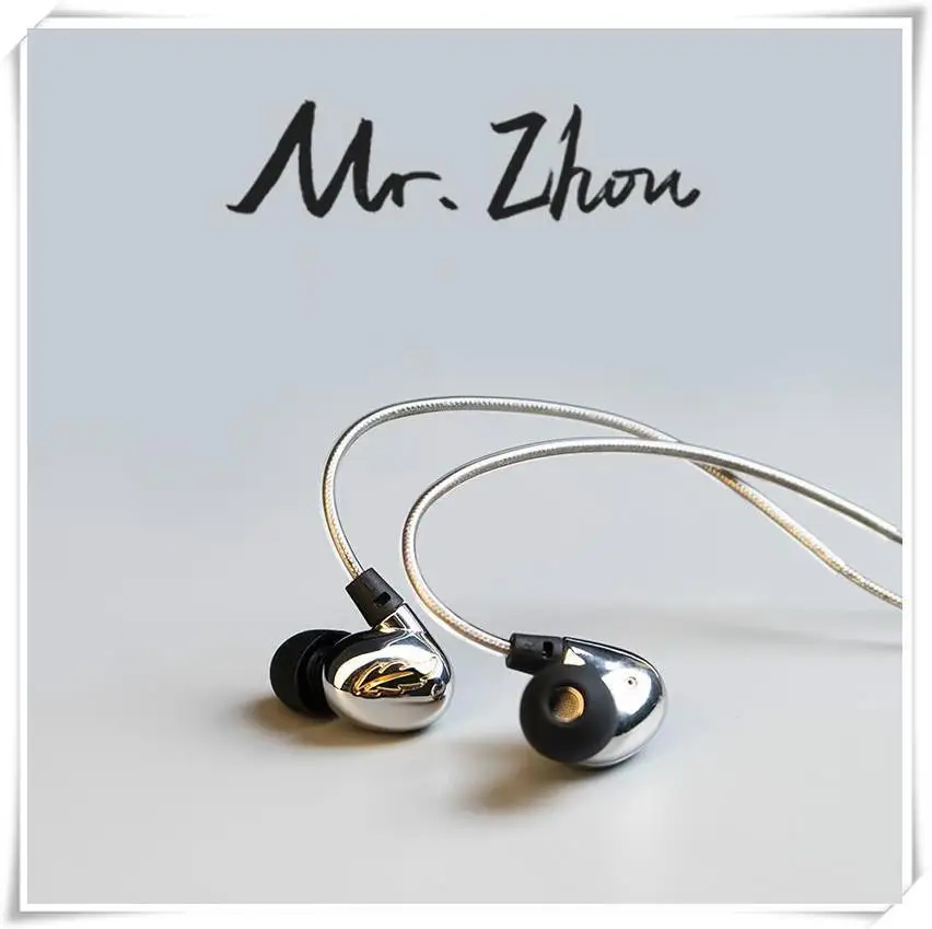 Beteran Mr Zhou Dynamic HiFi Music Monitor DJ Studio Stage IP3X Sports Metal Audiophile Earphones Earbuds W Mic