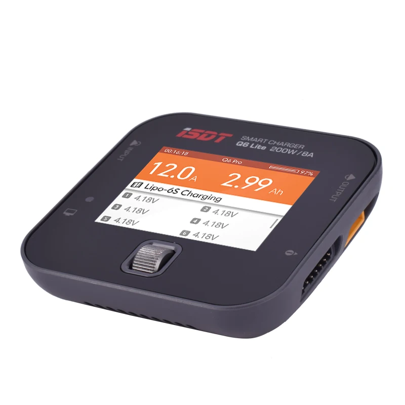 ISDT Q6 Lite 8A 200 Вт Lipo зарядное устройство/Dis устройство цифровой умный баланс батареи