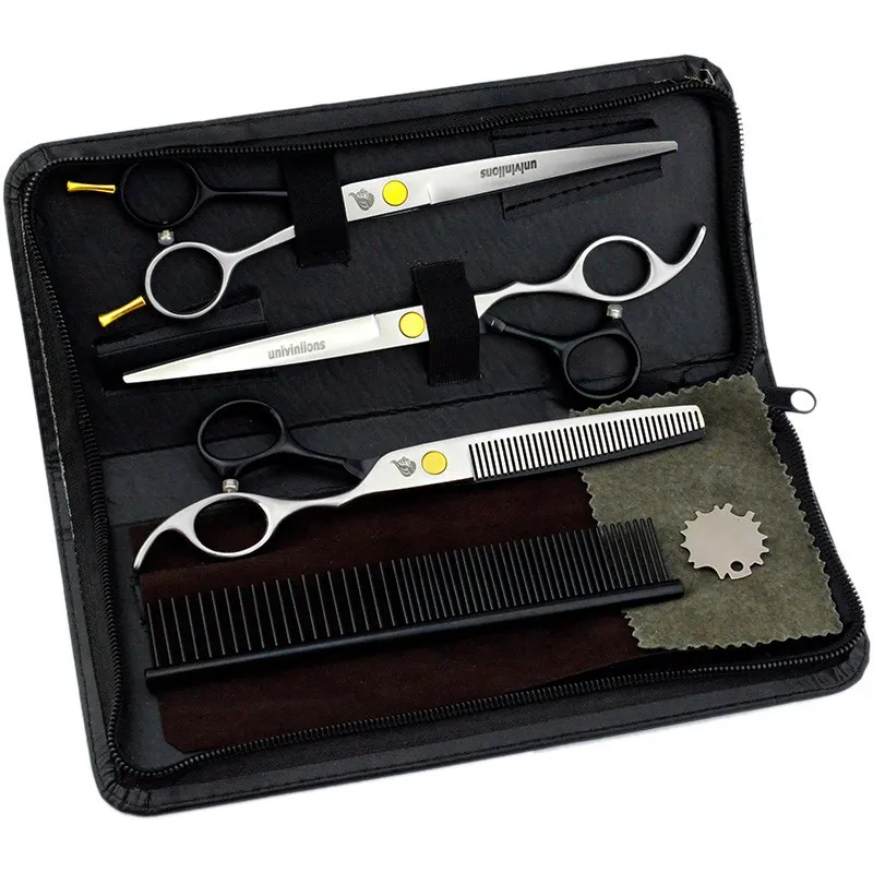 ZJQ-Dense Kit " ножницы для домашних животных ножницы для стрижки собак Ножницы Для Стрижки животных ножницы для стрижки собак изогнутые ножницы для стрижки домашних животных - Цвет: ZJQ-Dense Kit