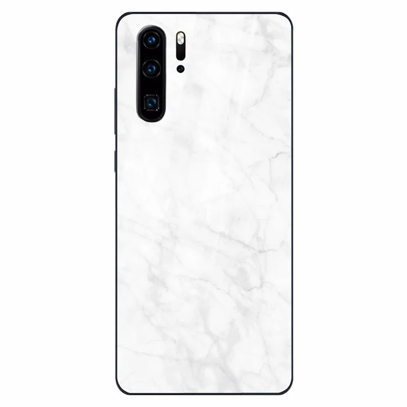 13 Tempered Glass Case For Huawei 9 10 Lite 8X 8X MAX White Marble Phone Cases For Nova 3 P-smart-Z P30 P20 Lite MATE 20 LITE Funda - Цвет: 13