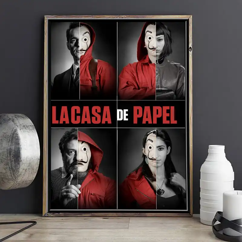 La Casa De Papel 3 Carteles Tv Cartel De Arte De Pelicula Para