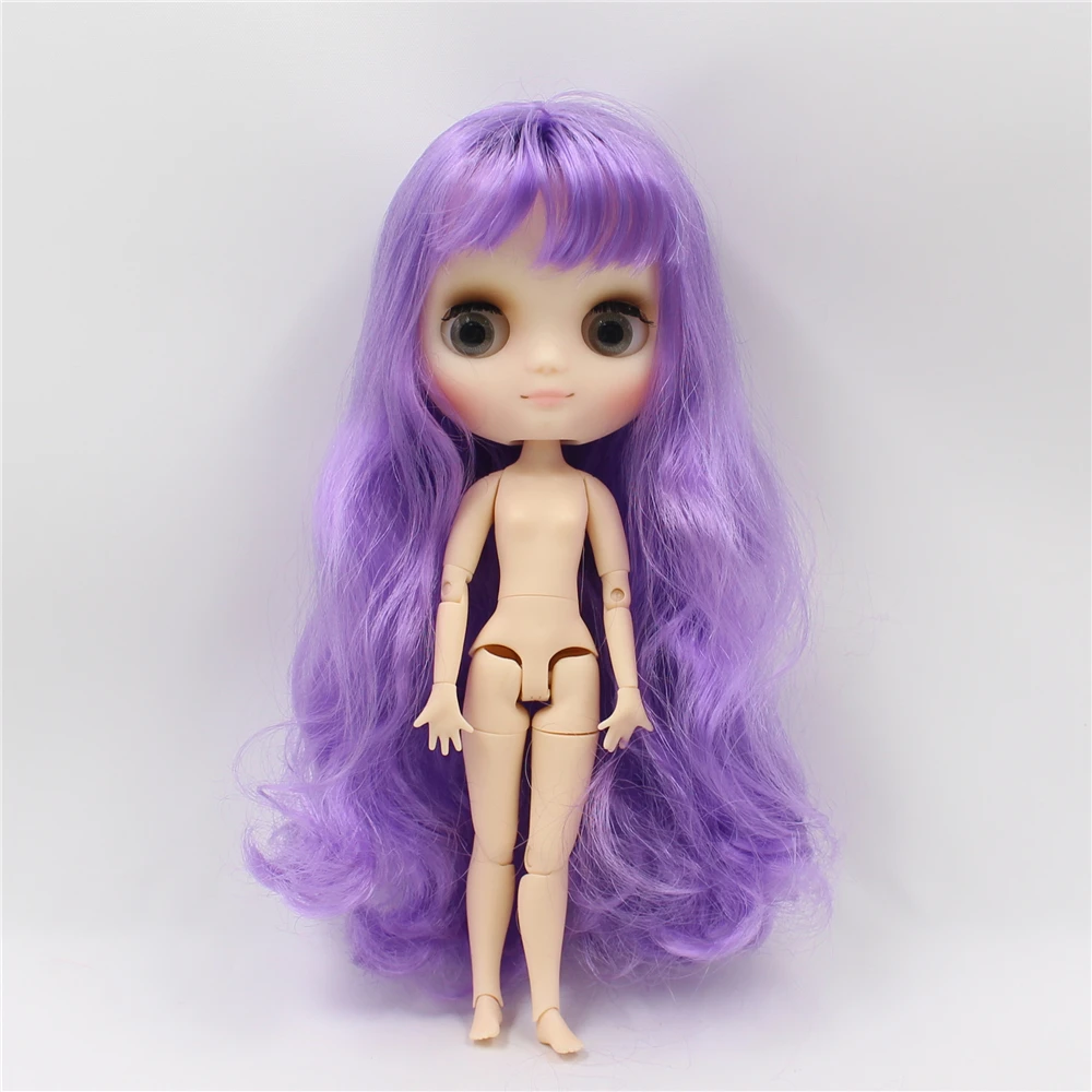 Middie Blythe Boneka kanthi rambut ungu, sirah miring & Custom Badan Sendi 1