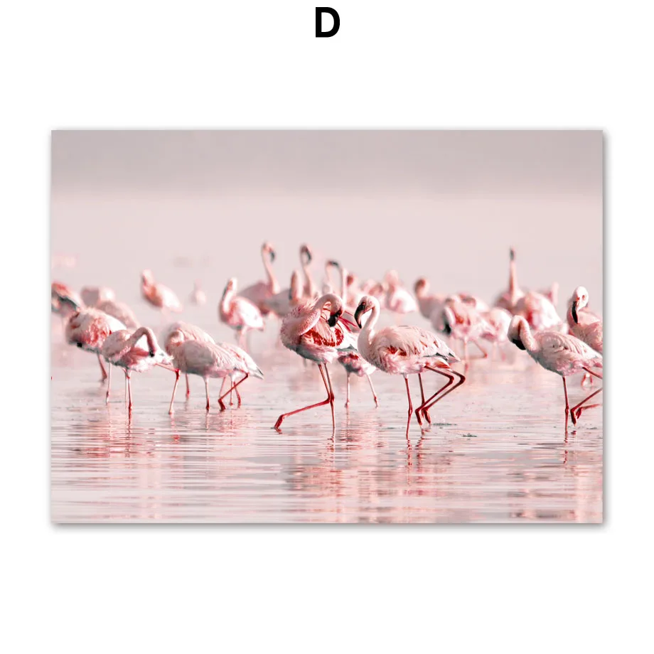 Pink-Sea-Big-Flower-Flamingo-Wheat-Ear-Wall-Art-Canvas-Painting-Nordic-Posters-And-Prints-Wall (6)