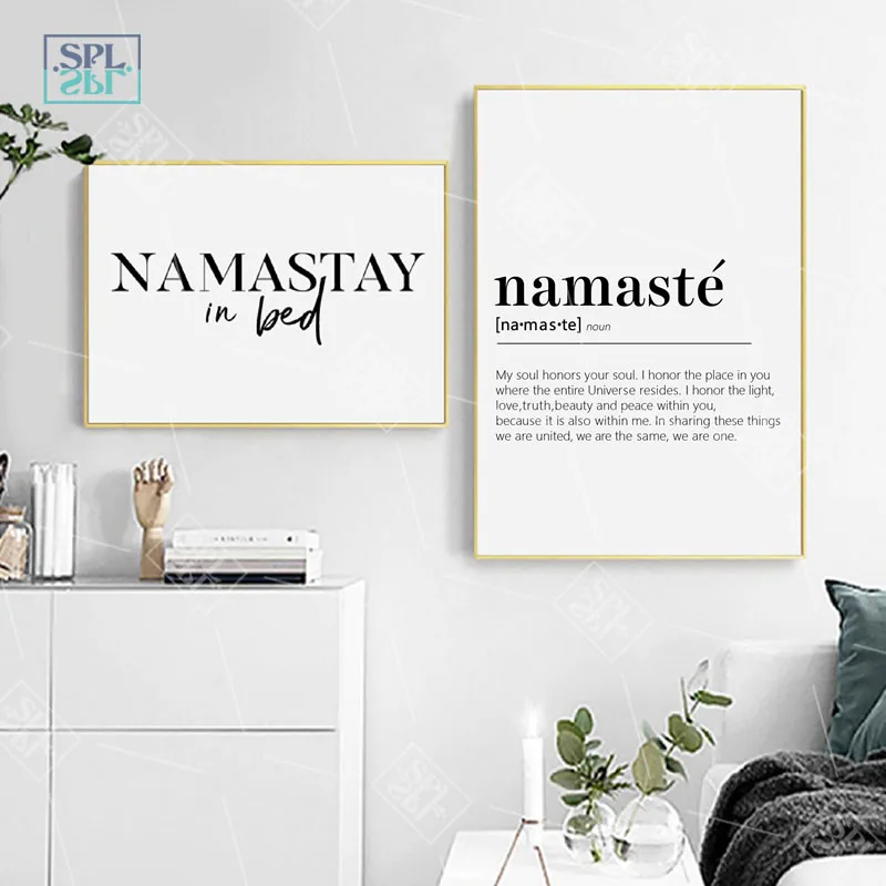 Namastay-In-Bed-Prints-Yoga-Decor-Bedroom-Modern-Wall-Art-Namaste-Definition-Canvas-Painting-Yoga-Artwork (3)