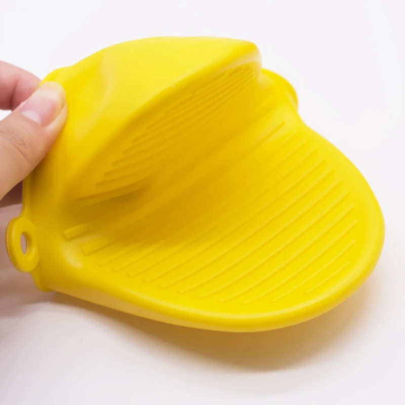 1pc Thicken Silicone Baking Oven Mitts Microwave Oven Glove Insulation Non Stick Anti-slip Grips Bowl Pot Clips Kitchen Gadgets