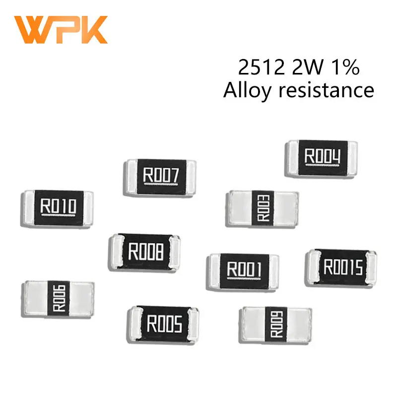 50pcs 2512 3w Smd Alloy Resistors Set 1 Tolerance 0.002r 0.007r 0.012r 0.025r 0.1r 0.18r 0.22