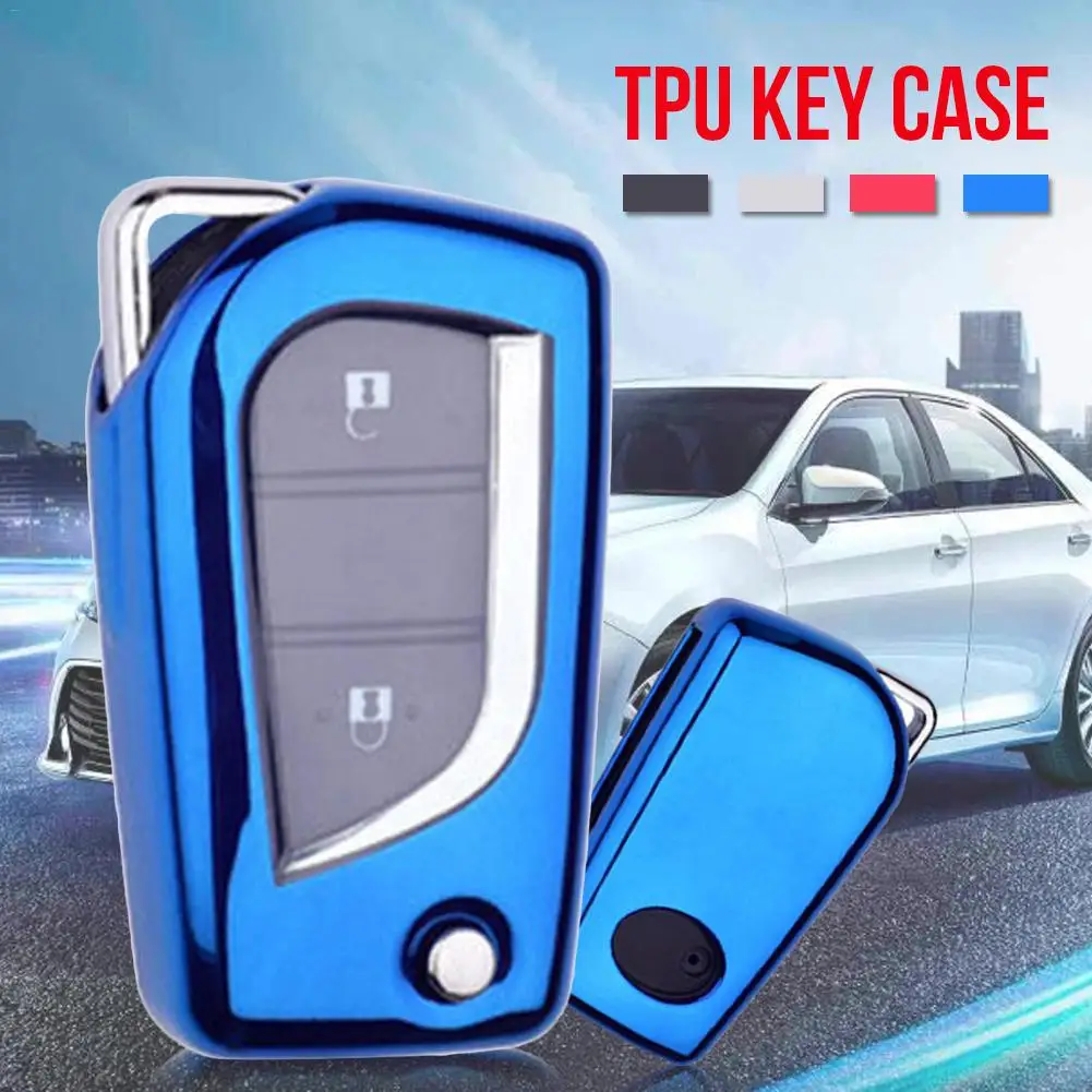 Мягкий чехол для ключей автомобиля из ТПУ для Toyota Corolla Rachel Camry Highlander Prado eiz Crown RAV4
