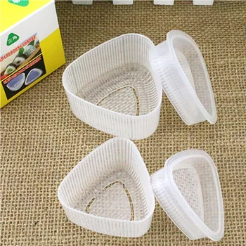

4PCS/Set DIY Sushi Mold Onigiri Rice Ball Food Press Triangular Sushi Maker Mold Sushi Kit Japanese Kitchen Bento Accessories