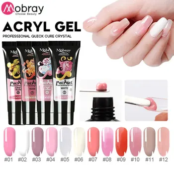 

15ml Poly Extention Nail Gel UV Acryl Gel Professioa Quick Cure Cryrsal Nail Poly Gel Nail Art Design Easy DIY at Home