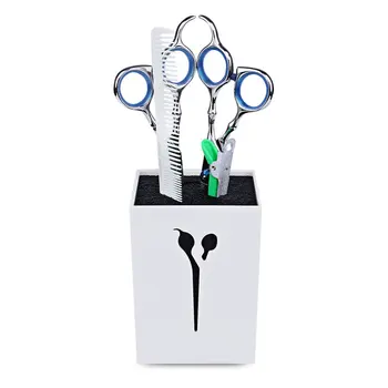 

Professional Hairdressing Scissors Holder Stand Case Salon Hairdresser Scissors Storage Box Hair Clips Comb Pot Holder
