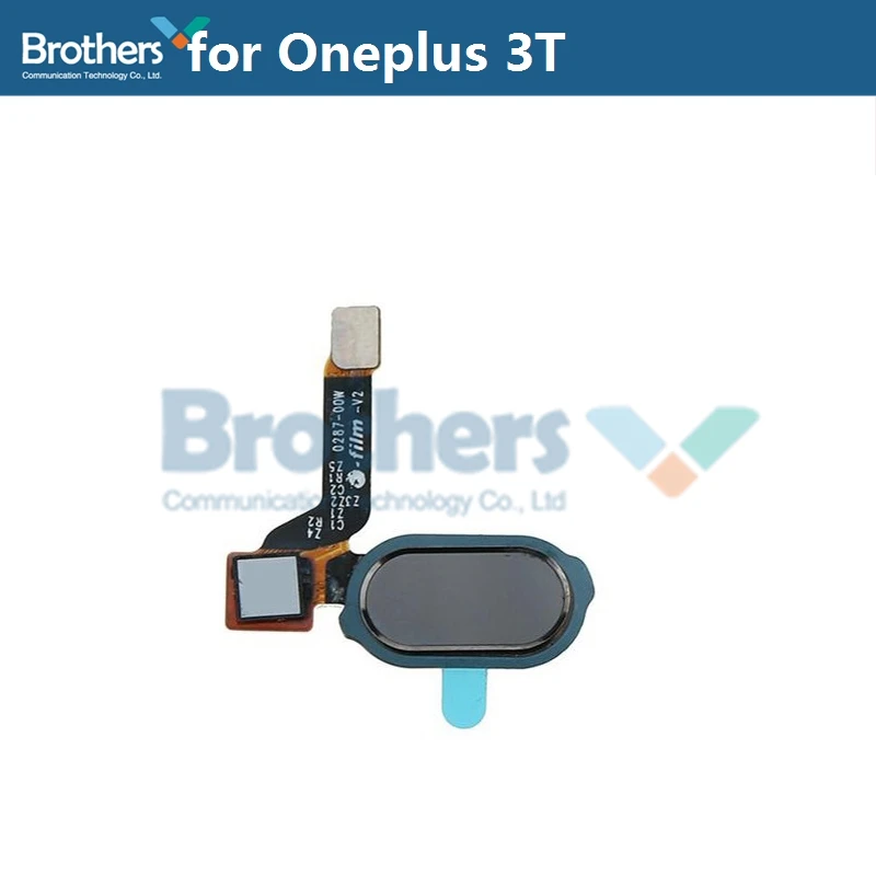 Гибкий кабель для Oneplus 2 3 5 5T с отпечатком пальца 1+ 3 3 3T для Oneplus 5 5T для домашней кнопки сенсорного сканера гибкий кабель для замены телефона - Цвет: Black for Oneplus 3T