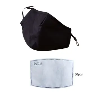 

Unisex Cotton Breath PM2.5 Mouth Mask Anti Dust Haze Pollution Face Masks Mouth-muffle Filter Pad Rspirator