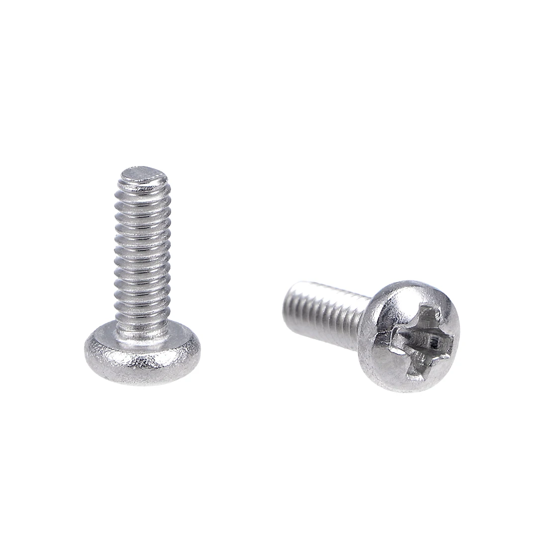 Uxcell крепежные винты Pan крестовая отвертка 304 Нержавеющая сталь M2x6mm 100 шт