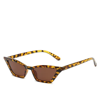 

WOMEN sunglass Metal hinges ladies sunglasses 2018 new retro cat eye sun glasses fashion small sunglass box triangle WOMEN