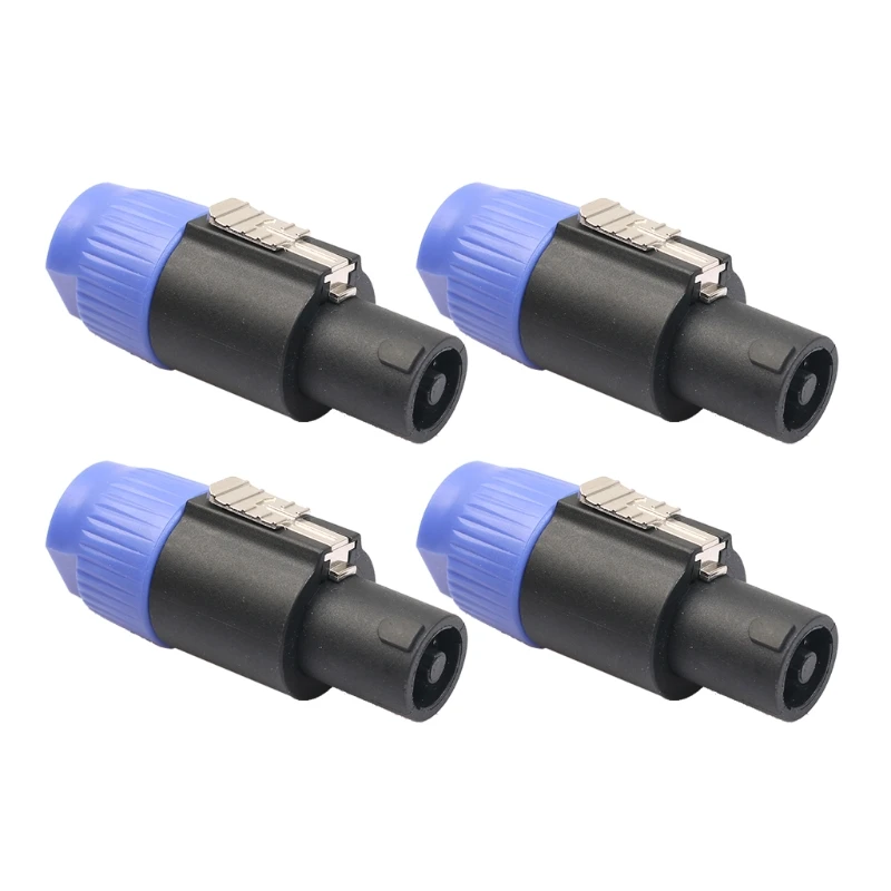 New 4pcs 4 Pole Speaker Plug Twist Lock Cable Connector For Neutrik Speakon NL4FC | Электроника