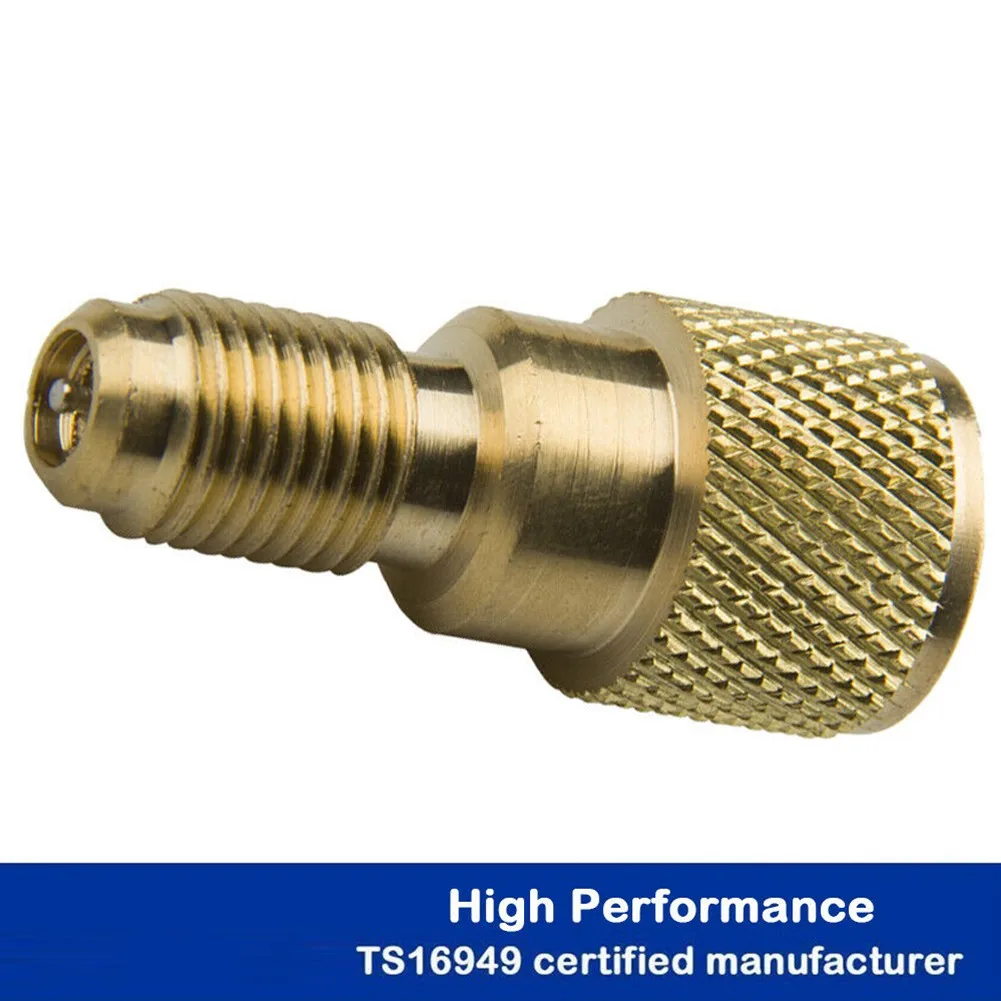 A/C R134a R410A Refrigerant Tank Brass Pipe Fitting Coupler Adapter 1/4\&quot SAE Male To 1/2\&quot ACME Female | Автомобили и