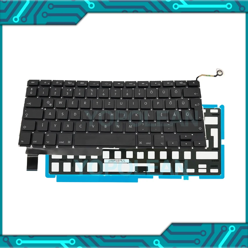 Венгрия Венгерская клавиатура+ Подсветка для MacBook Pro, моноблок 1" A1286 2009 2010 2011 2012 лет