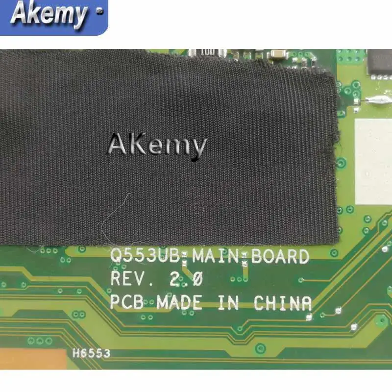 Akemy Q553UB Laptop motherboard For Asus Q553UB Q553UB Q553UQ Q553U Q553 Test original mainboard 4G RAM /I7-6500U CPU test ok