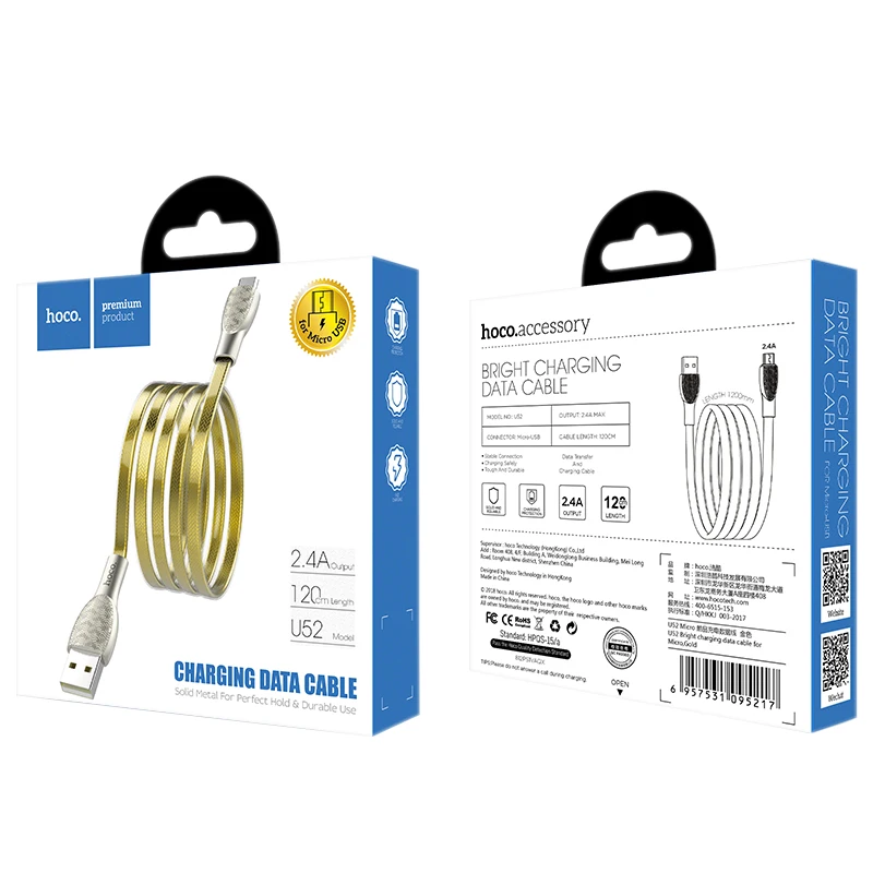 HOCO U52 10 шт./лот 1,2 м Прочный USB кабель для iPhone кабель Micro кабель для samsung USB кабель зарядное устройство провод