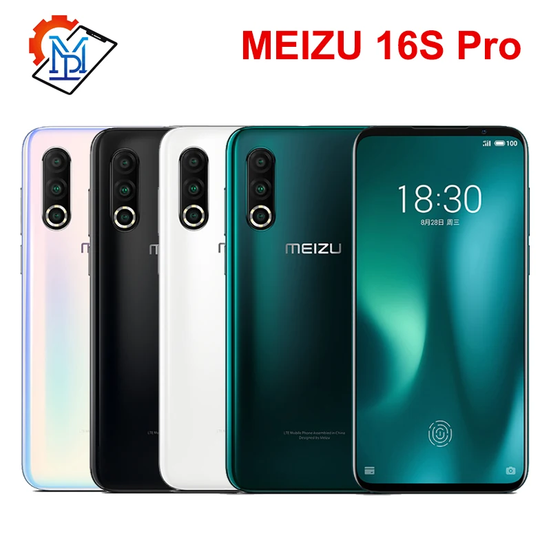 Meizu 16S Pro мобильный телефон 6,2 дюймов FHD+ 6G/8G+ 128G/256G Snapdragon 855 Plus Восьмиядерный Android 9,0 NFC Смартфон