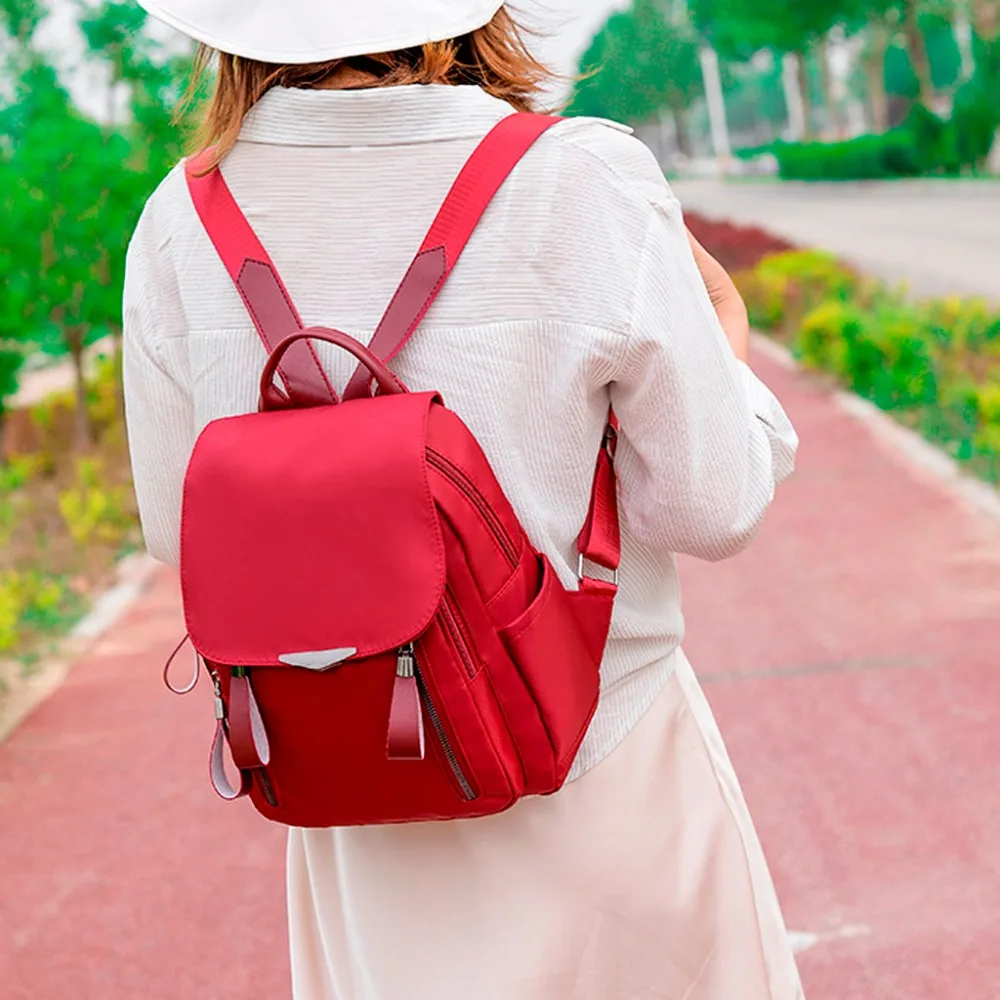 Mochila informal de viaje para mujer, bolsa de estudiante de tela Oxford,  impermeable, para exteriores, nueva|Mochilas| - AliExpress