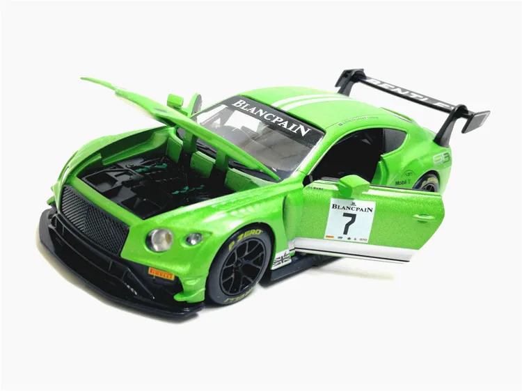Ma Ke da в коробке 1: 32 Bentley GT3 ралли модель автомобиля сплав модель автомобиля ВОИН звук и светильник игрушка
