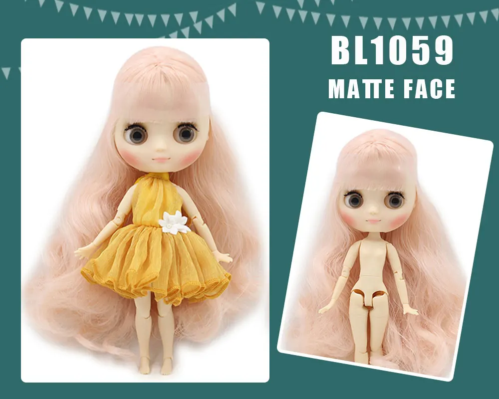 Icy Dbs Blyth Middie Doll Glossy And Matte Face Suitable For Diy Change 20Cm Joint Body 1/8 Bjd Girl Toys 20 Icy Dbs Blyth Middie Doll Glossy And Matte Face Suitable For Diy Change 20Cm Joint Body 1/8 Bjd Girl Toys