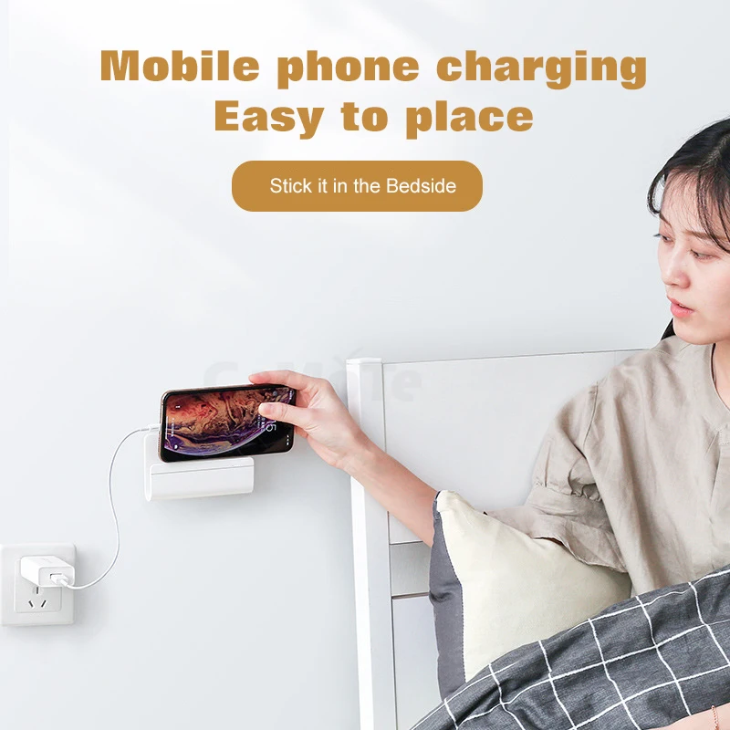 Подставка для телефона, настенная подставка, держатель, подставка для iPhone, настенное крепление для смартфона, планшета, Подвесная подставка, держатель для зарядки, кронштейн, полка