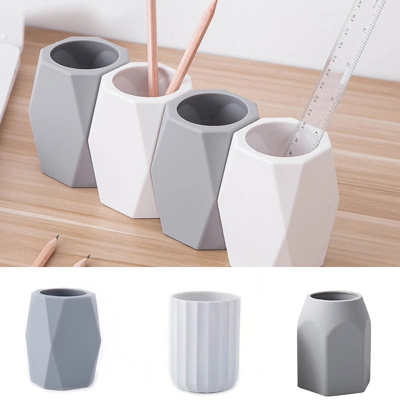 

Silicone Pen Pencil Holder Storage Box Multifunctional Simple Pen Holder Desktop Office Organizador Escritorio Desk Organizer