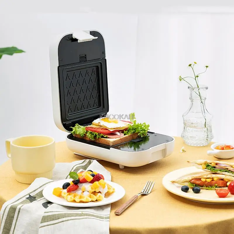 600W Electric Sandwich Maker Timed Toaster Baking Multifunctional Breakfast Machine takoyaki Pancake Household Sandwichera 220V