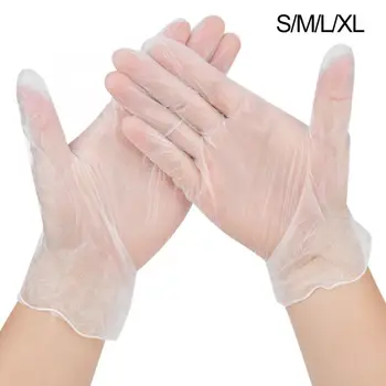 

100pcs / box Disposable Gloves PVC Protective Gloves for Workplace Outdoor For Tattooing