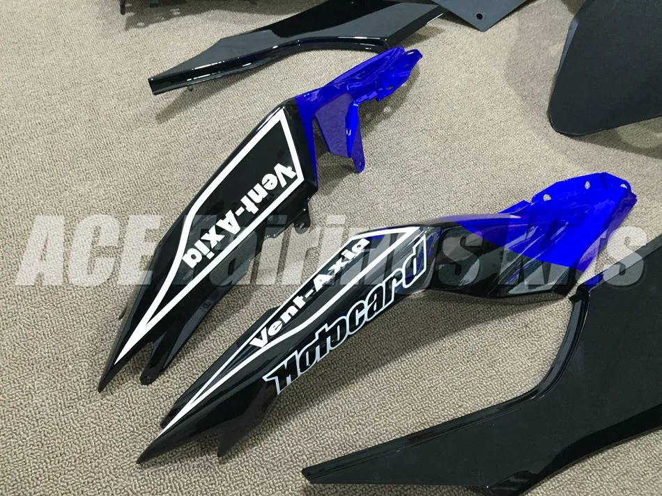 ABS обтекатель комплект подходит для Kawasaki Ninja300 EX300 300R 2013, 13, 14, 15, 16, 17, Обтекатели Пользовательские Цвет Синий