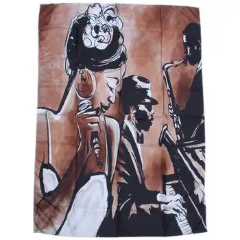 

Personalized Decor Jazz Music Lover Musician Gifts for Men Women Musical Retro Bar Decorations Wall Hanging Tapestry Throw(100*1