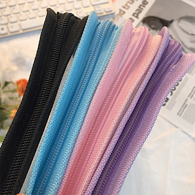 Sharkbang A5 A4 Zipper File Bag PVC PP Glitter Transparent Storage Organizer Bag File Folder Case Bags Stationery Holder