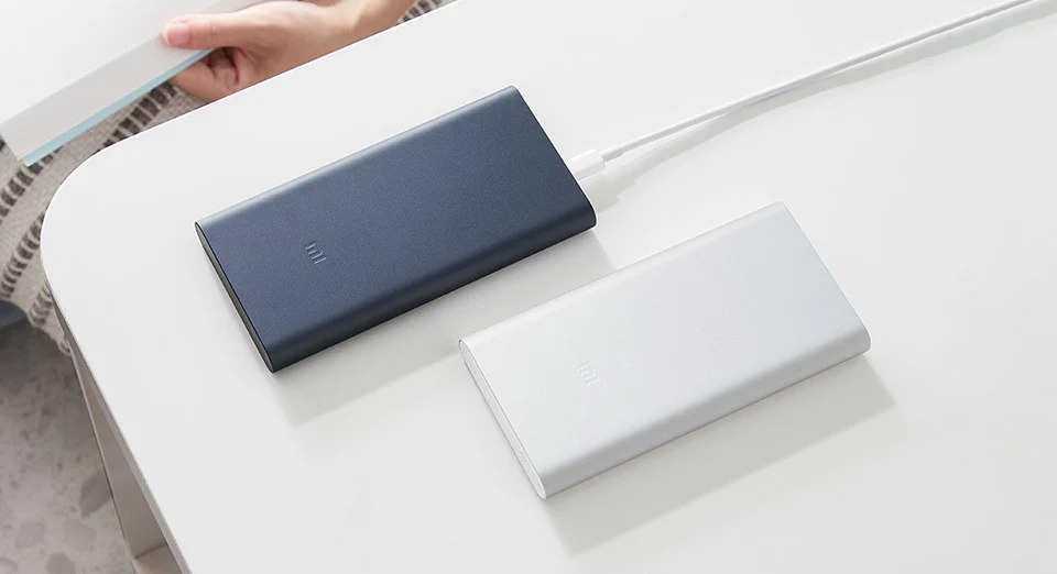 New Xiaomi Mi Power Bank 3 10000 mAh Redmi Power Bank Dual USB Port Quick Charge Powerbank Ultra-thin External Battery charging small power bank