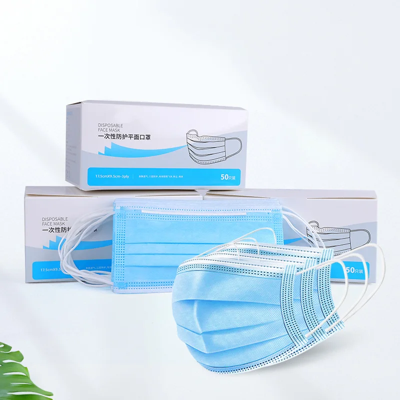 

50 Pieces Mask in STOCK Ship Profession Anti-fog Mask Dust Once Disposable Mask Mouth Elastic Soft Breathable Comfortable Mask