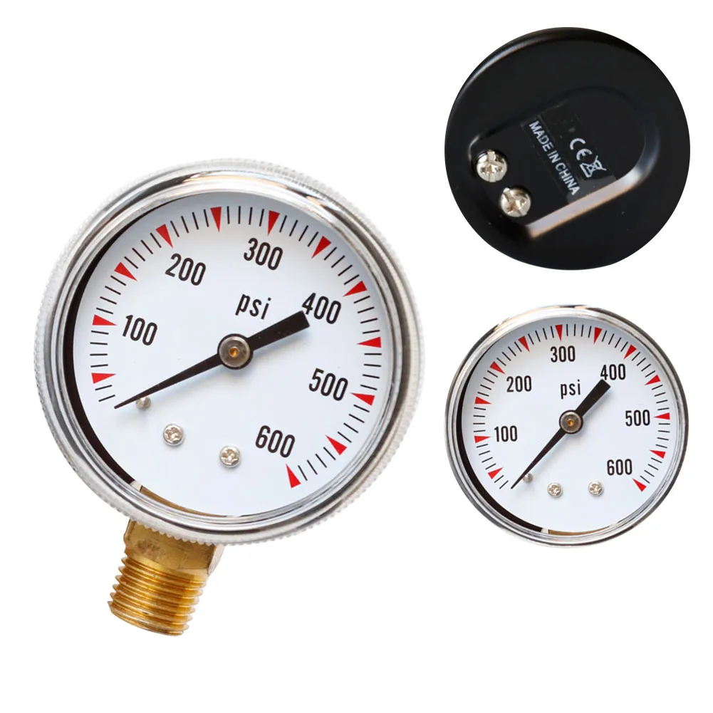 0-600 PSI " Циферблат 1/4" NPT латунный манометр измерительный инструмент нижнее Крепление