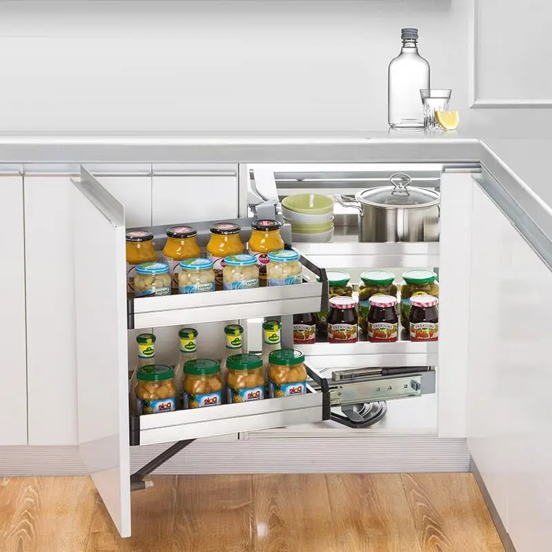 Accesorios Organizar Para Armario Rangement Keuken Stainless Steel Cozinha Organizer Cuisine Kitchen Cabinet Storage Basket