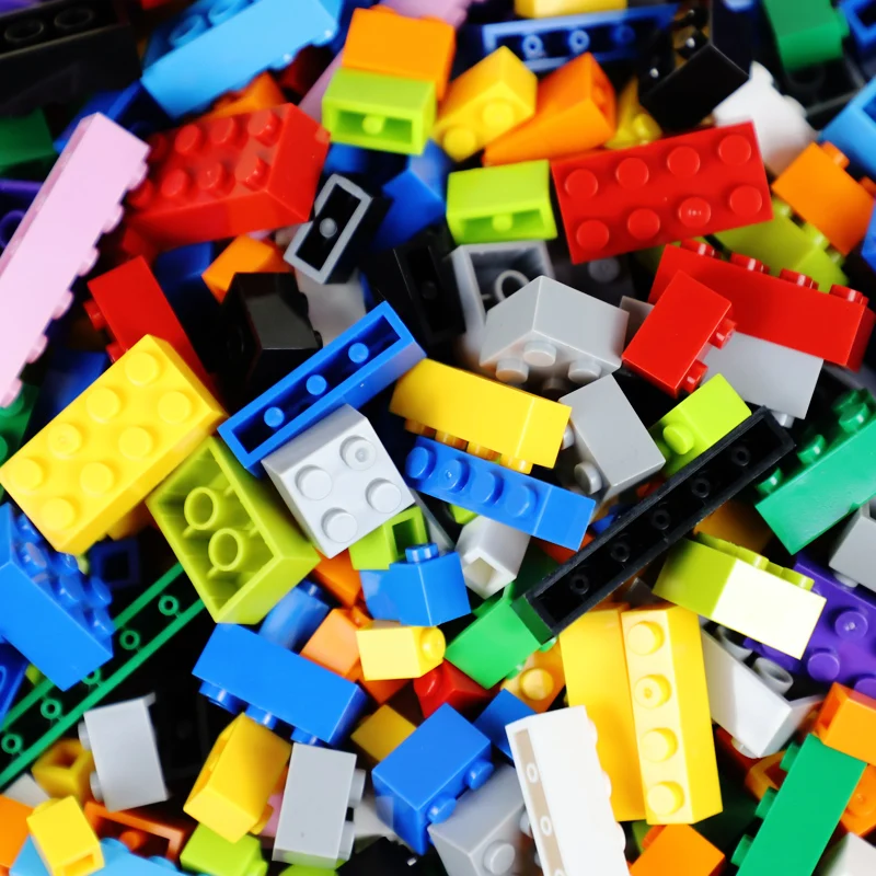1000pcs 1000 Pieces Legoes Building Blocks ABS DIY Assemble Dricks Kids Boys Girls Education Toys Creative Spare Parts