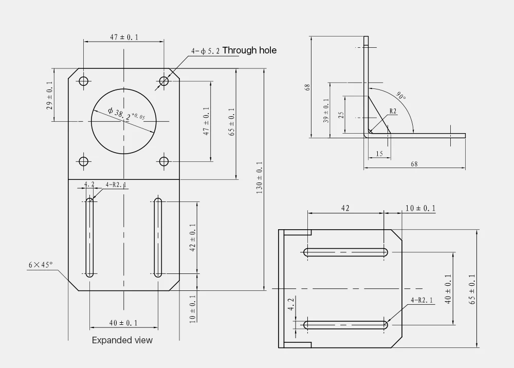 Cloudray Motor Base For NEMA17 NEMA23 NEMA34 Stepper Motor Aluminum Fixed Seat Fastener mounting Bracket Support best wood router