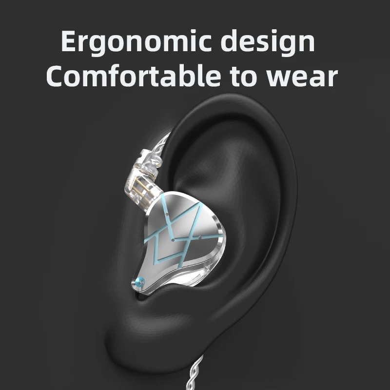 KZ ASX 20BA Units HIFI In Ear Earphone Bass DJ Monitor Earbuds Noise Cancelling Headphone KZ ZSX ZAX ZSN PRO X ZST X CCA CA16