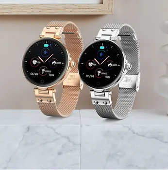 

37mm women Smart Watch HD Screen Heart Rate Blood Pressure Body temperature Monitor IP68 Smartwatch Women Android IOS
