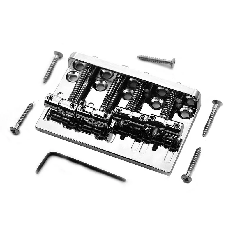 Набор 4 Строки Седло электрическая бас гитара мост Щепка Цвет аксессуары