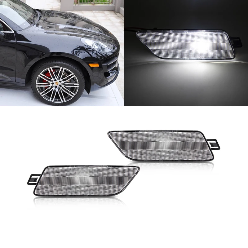 For Porsche Macan 2015 2016 2017 2018 Clear Front OEM Side Marker