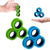 3Pcs Magnetic Rings Unzip AntiStress Fidget Ring Spinner Toy Magic Ring Props Tools Anti Stress Figet Stress Child Toys Relief 1