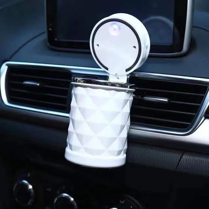 

Car portable LED light car ashtray universal cigarette cylinder seat car ashtray car LED light ashtray