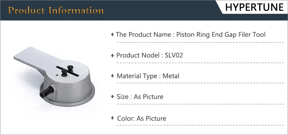 hypertune nova precisão pistão anel fim espaço filer ferramenta pistões anéis acessórios para qualquer diâmetro anéis de pistão