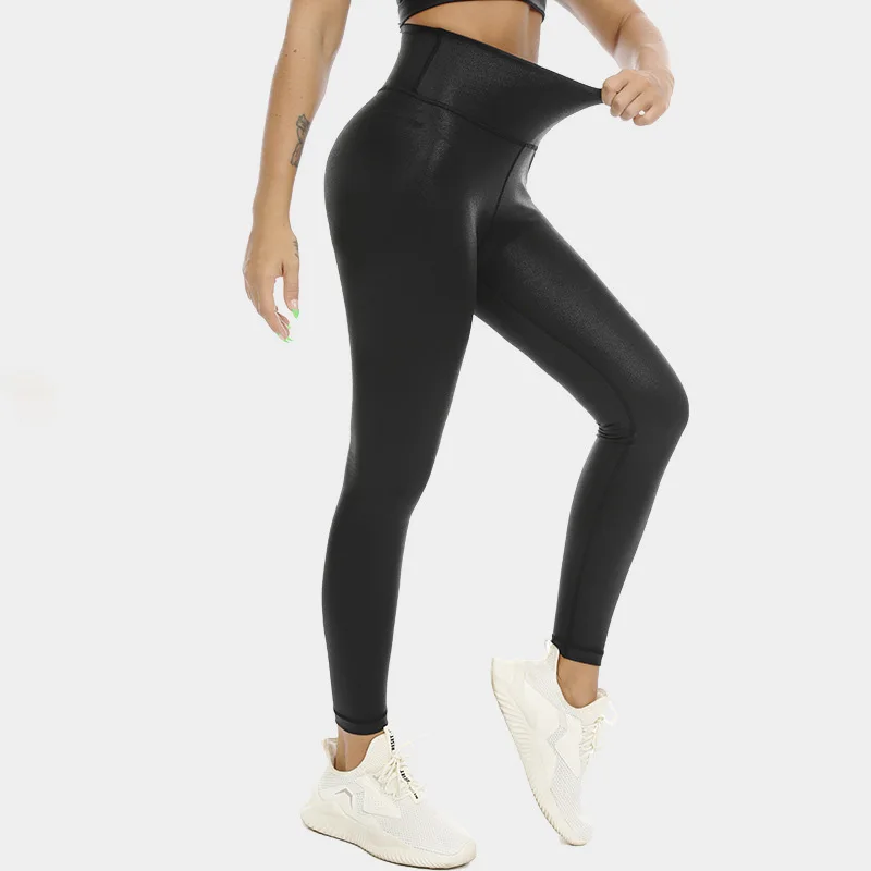 

ASHEYWR Sexy Black Leggings Women High Elastic Slim Push Up Fitness Legging High Waist Ankle-Length Workout Leggins Female