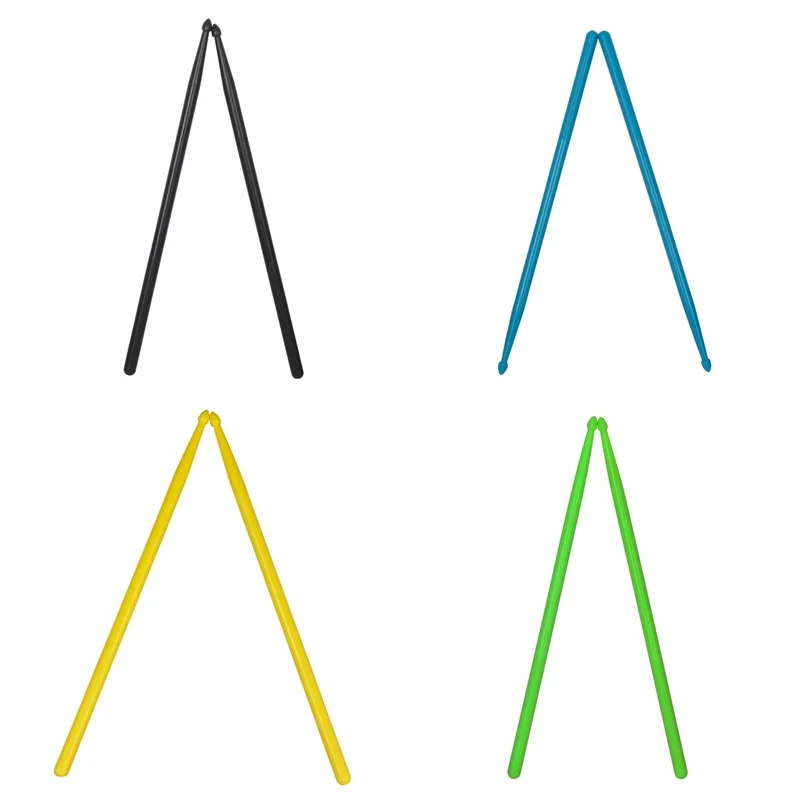 

1 Pair 7colors 5A Exquisite Professional Drumsticks Nylon Drum Stick Set Lightweight Durable Training Practice Music Instruments