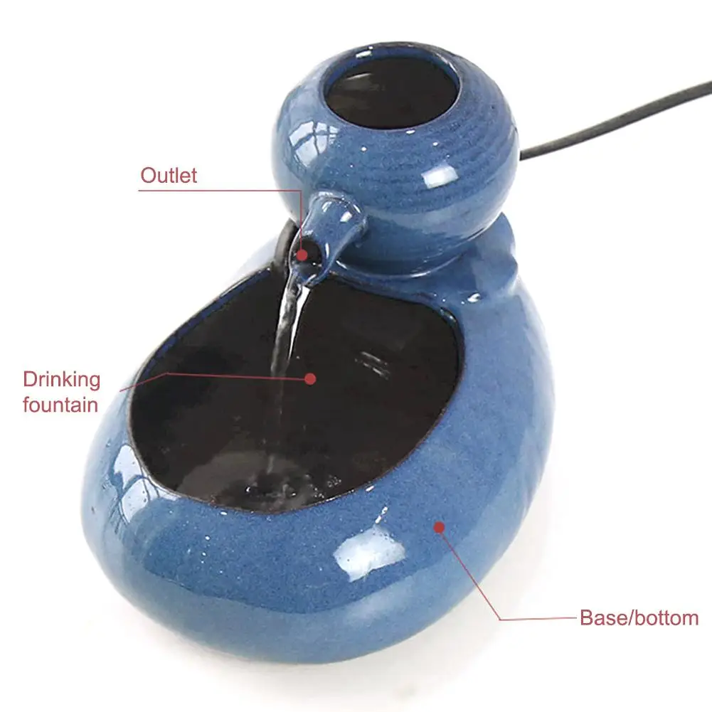 Cat Ceramic Automatic Drinking Fountain Pet Water Dispenser Cycling Filter Fountain Cat Supplies Feeder Drinking Fountain